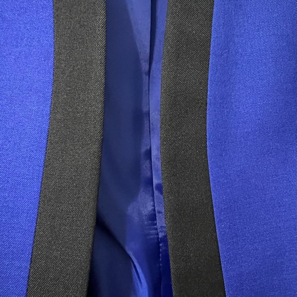 KASPER Blue Crepe Open Front Jacket SZ 14P NWT - Picture 8 of 13